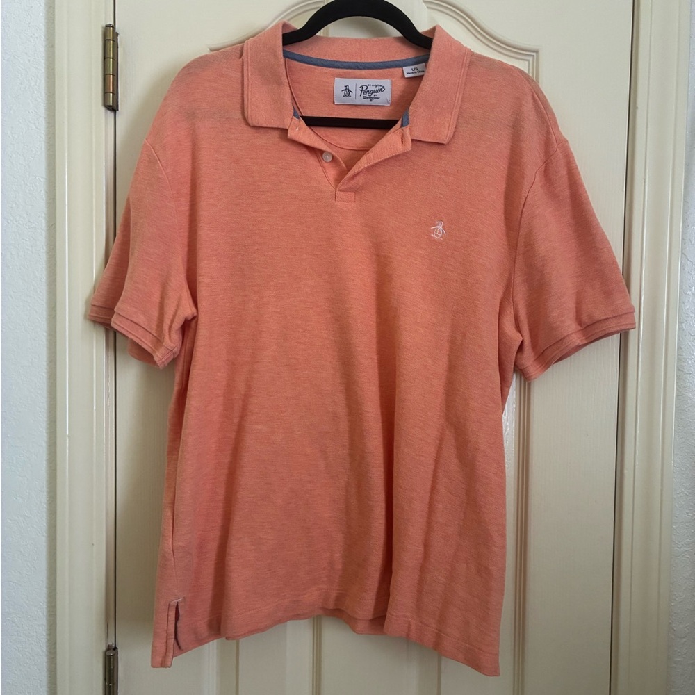 Original Penguin Orange Polo Shirt Classic Fit
